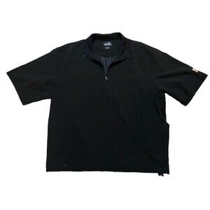 Ashworth Jacket Mens L Buttons Short Sleeve Windbreaker Golf Weather Systems